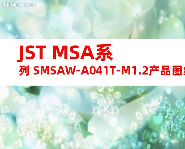 JST MSA系列 SMSAW-A041T-M1.2产品图纸